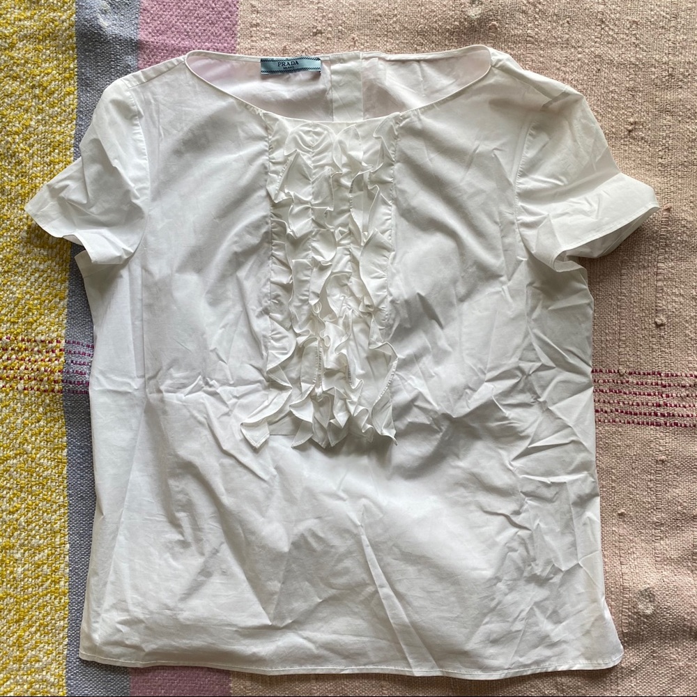 Prada Ruffle Blouse 46